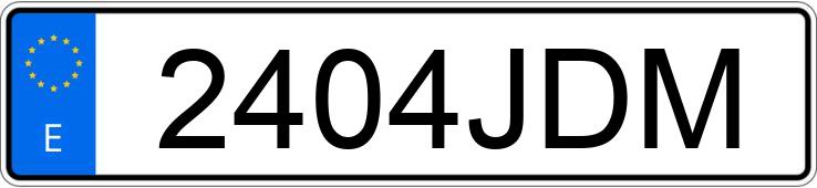 Numer rejestracyjny 2404JDM posiada BMW SERIE 2