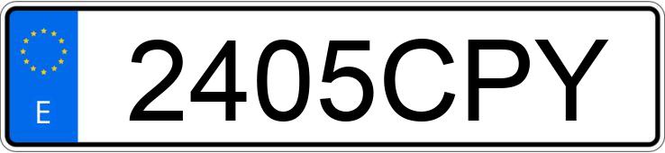 Numer rejestracyjny 2405CPY posiada PEUGEOT 307