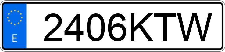 Numer rejestracyjny 2406KTW posiada TOYOTA LAND CRUISER