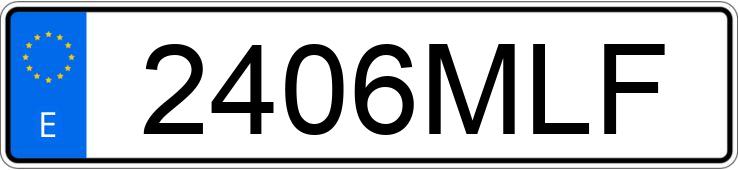 Le numéro d’enregistrement 2406MLF a SUZUKI VITARA Le numéro d’enregistrement 2406MLF a SUZUKI VITARA