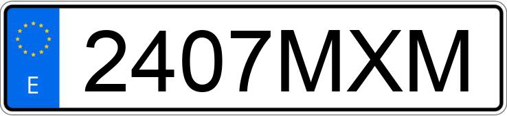 Numer rejestracyjny 2407MXM posiada SEAT IBIZA