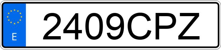 Numer rejestracyjny 2409CPZ posiada SEAT IBIZA