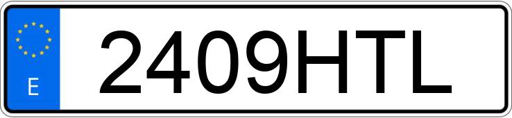 Numer rejestracyjny 2409HTL posiada NISSAN NV 200