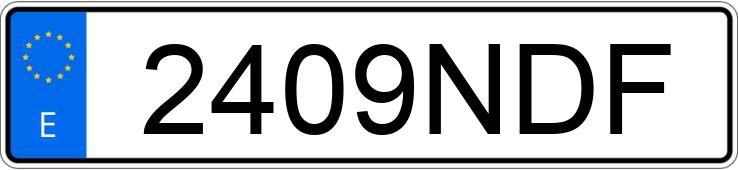 Numer rejestracyjny 2409NDF posiada VOLKSWAGEN CADDY MAXI