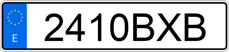 Numer rejestracyjny 2410BXB posiada BMW SERIE 3