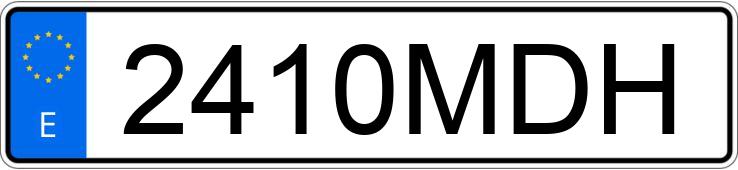 Numer rejestracyjny 2410MDH posiada SEAT IBIZA