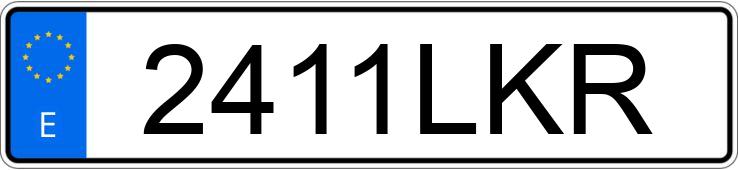 Numer rejestracyjny 2411LKR posiada YAMAHA DT 125