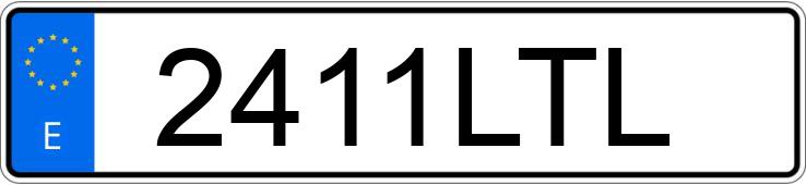 Numer rejestracyjny 2411LTL posiada VOLKSWAGEN GOLF