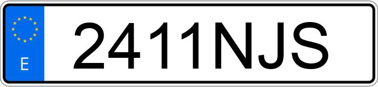 Numer rejestracyjny 2411NJS posiada TOYOTA PROACE VERSO