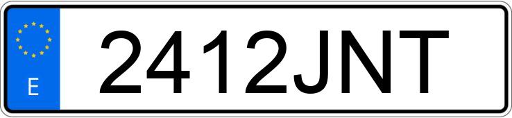 Numer rejestracyjny 2412JNT posiada HYUNDAI ELANTRA