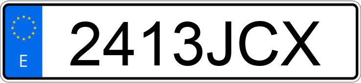 Numer rejestracyjny 2413JCX posiada TOYOTA RAV4