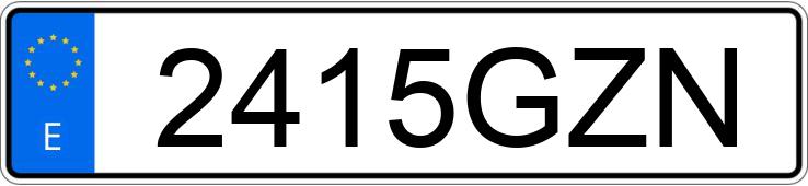 Numer rejestracyjny 2415GZN posiada SAAB 9-5