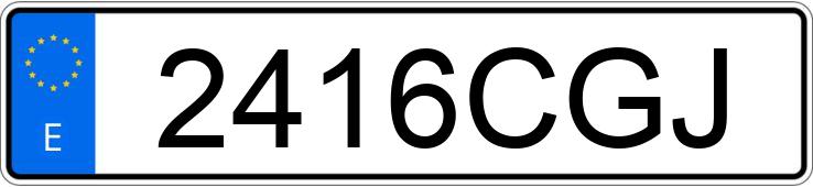 Numer rejestracyjny 2416CGJ posiada FIAT PUNTO