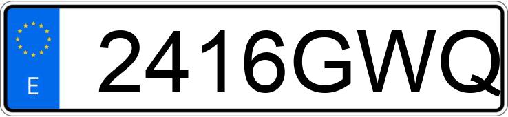 Numer rejestracyjny 2416GWQ posiada Volkswagen Golf