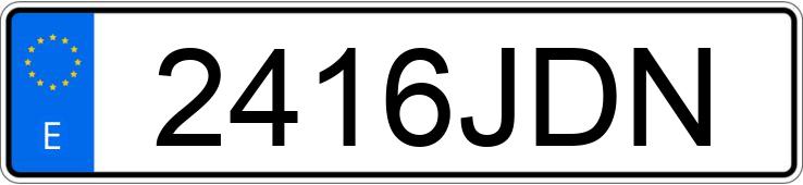 Numer rejestracyjny 2416JDN posiada MERCEDES E (212-207)