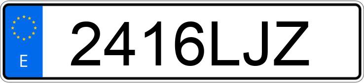 Numer rejestracyjny 2416LJZ posiada BMW SERIE 1