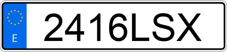 Numer rejestracyjny 2416LSX posiada CITROEN JUMPER