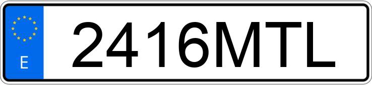 Numer rejestracyjny 2416MTL posiada MERCEDES V (638-639-447)