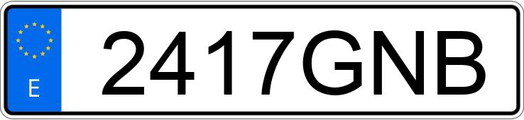 Numer rejestracyjny 2417GNB posiada SEAT IBIZA Numer rejestracyjny 2417GNB posiada SEAT IBIZA