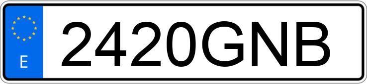 Numer rejestracyjny 2420GNB posiada BMW SERIE 3