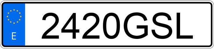 Numer rejestracyjny 2420GSL posiada CHEVROLET-GM CRUZE