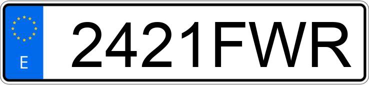 Numer rejestracyjny 2421FWR posiada SEAT CORDOBA