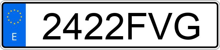 Numer rejestracyjny 2422FVG posiada BMW SERIE 3