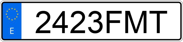 Numer rejestracyjny 2423FMT posiada FORD FOCUS