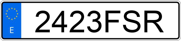 Numer rejestracyjny 2423FSR posiada AUDI A4