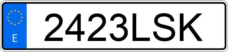 Numer rejestracyjny 2423LSK posiada IVECO DAILY