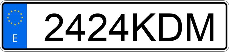 Numer rejestracyjny 2424KDM posiada FORD KUGA