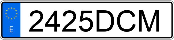 Numer rejestracyjny 2425DCM posiada CITROEN C3