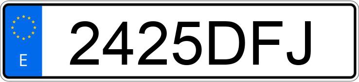Numer rejestracyjny 2425DFJ posiada CITROEN C4