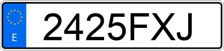 Numer rejestracyjny 2425FXJ posiada VOLVO XC90