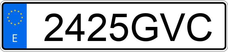 Numer rejestracyjny 2425GVC posiada PEUGEOT PARTNER