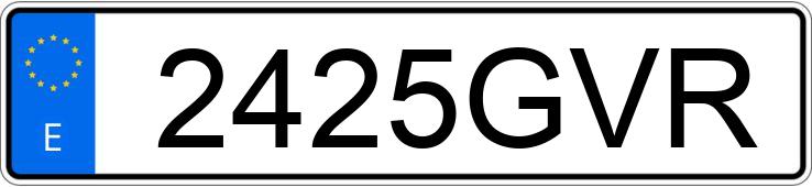 Numer rejestracyjny 2425GVR posiada RENAULT MEGANE