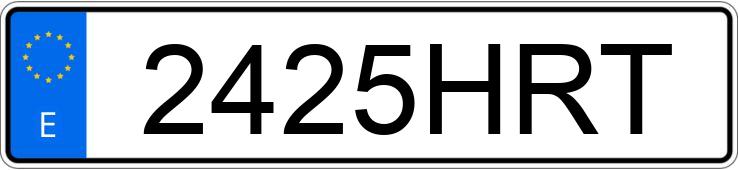 Numer rejestracyjny 2425HRT posiada SEAT TOLEDO