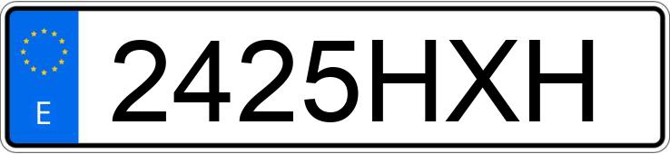 Numer rejestracyjny 2425HXH posiada BMW SERIE 1