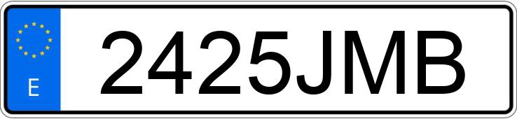 Numer rejestracyjny 2425JMB posiada CITROEN C4 PICASSO 5PZ