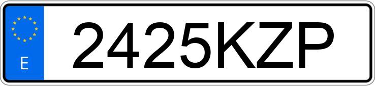 Numer rejestracyjny 2425KZP posiada FIAT 500L