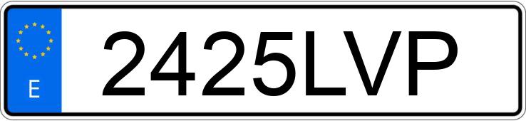 Registreringsnumret 2425LVP har RENAULT KANGOO Registreringsnumret 2425LVP har RENAULT KANGOO