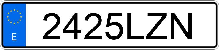 Numer rejestracyjny 2425LZN posiada TOYOTA GR YARIS