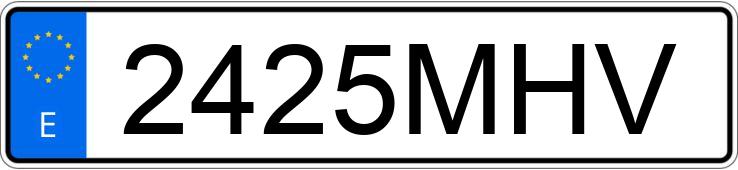 Numer rejestracyjny 2425MHV posiada MERCEDES C (205)