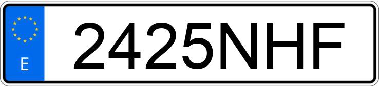 Numer rejestracyjny 2425NHF posiada AUDI Q5