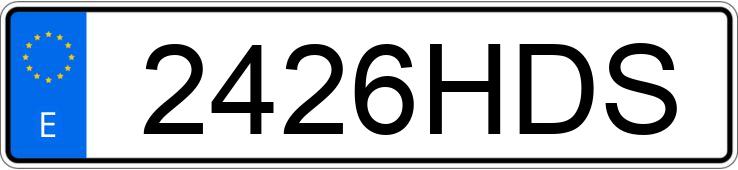 Numer rejestracyjny 2426HDS posiada BMW SERIE 5