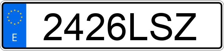 Numer rejestracyjny 2426LSZ posiada DACIA LODGY 1.5 BLUEDCI 115 COMFORT 7PZ