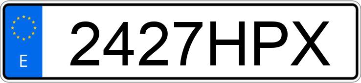 Numer rejestracyjny 2427HPX posiada SKODA YETI