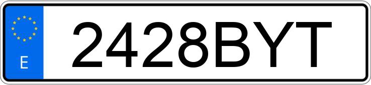 Numer rejestracyjny 2428BYT posiada DAEWOO TACUMA