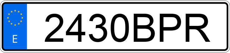 Numer rejestracyjny 2430BPR posiada HONDA ACCORD 1.8 LS