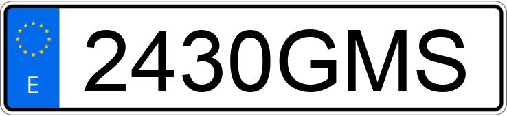 Numer rejestracyjny 2430GMS posiada BMW SERIE 1